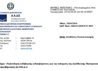 Πρόσκληση για ενίσχυση της Δ/νσης Ηλεκτρονικής Διακυβέρνησης Πρόσκληση για ενίσχυση της Διεύθυνσης Ηλεκτρονικής Διακυβέρνησης