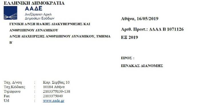 Πρόσκληση για ενίσχυση ΔΟΥ και ΥΕΔΔΕ για Ιούλιο, Αύγουστο, Σεπτέμβριο Πρόσκληση για ενίσχυση ΔΟΥ και ΥΕΔΔΕ για Ιούλιο, Αύγουστο, Σεπτέμβριο