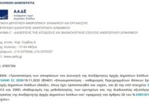 Απόφαση επικαιροποίησης – καθορισμού Περιγραμμάτων Θέσεων Εργασίας Υπηρεσιών της ΑΑΔΕ